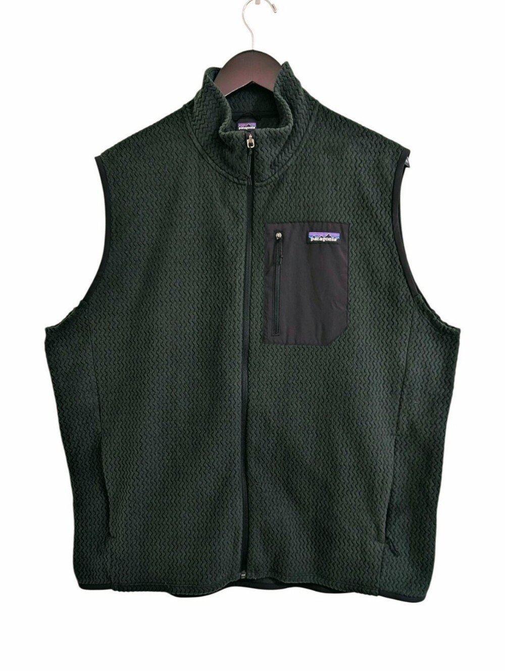 Patagonia Men’s R1 Air Fleece Vest - Dark Green (Olive/Forest) - Size XL